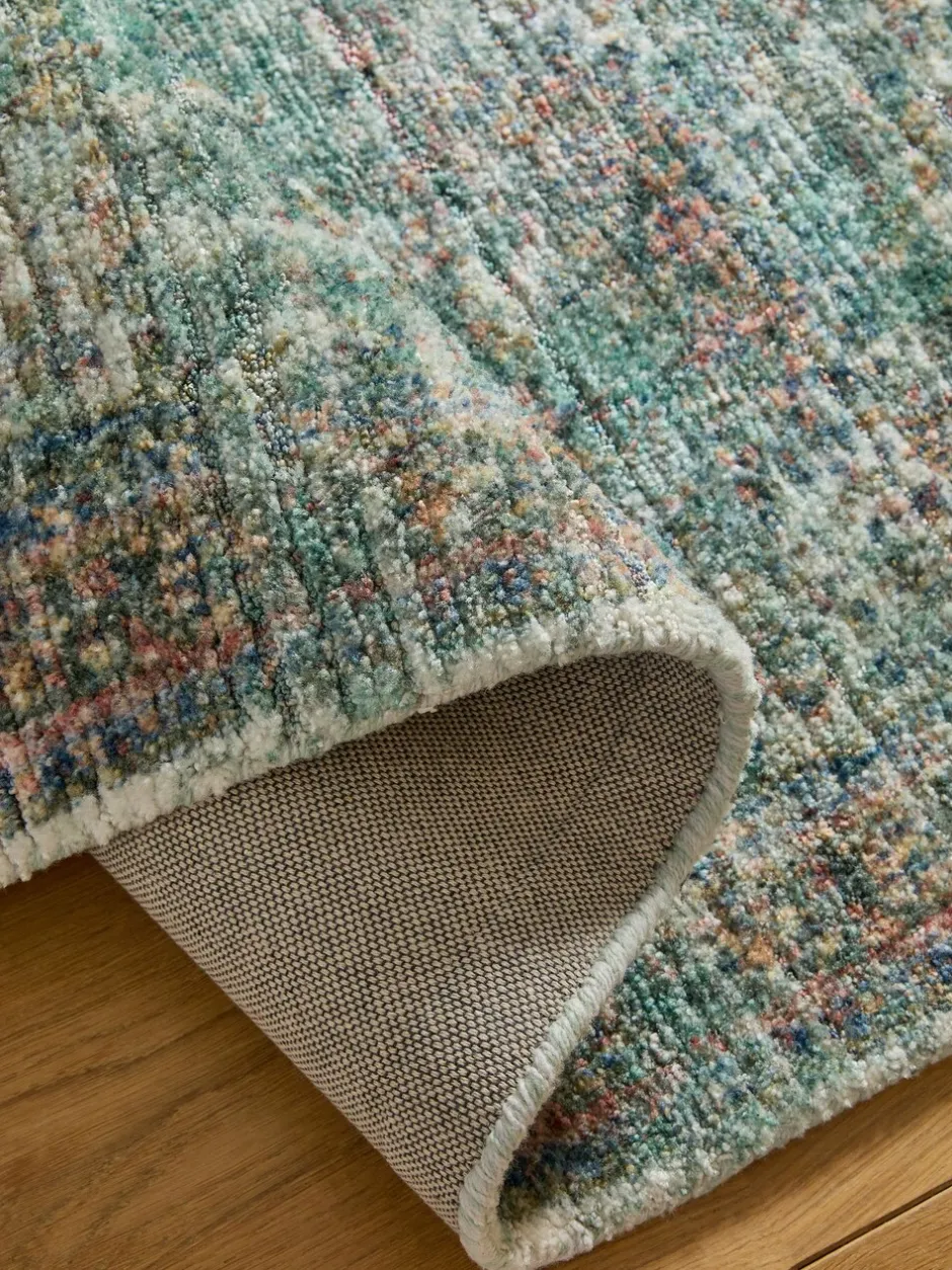 Vloerkleden En Lopers|Vloerkleden En Lopers|Next Emporium - Loper met Oosterse print Blauwgroen