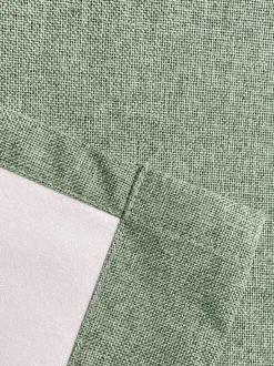 Gordijnen|Gordijnen*Enhanced Living Austin verduisterende thermische linnen look paar gordijnen met oogjes Groen