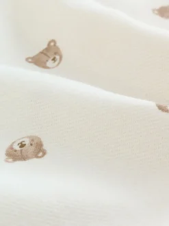 Shirts|Next - Overhemd met lange mouwen, opa-kraag en print met figuren (3mnd-7jr) Eru met berenprint