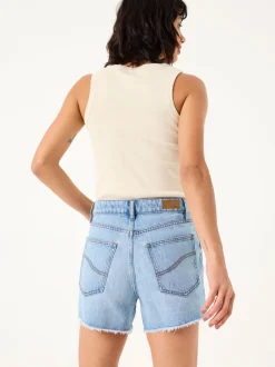 Shorts*Fat Face FatFace - Denim short met gerafelde rand
