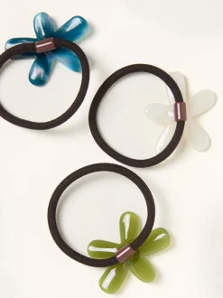 Haaraccessoires*Fat Face FatFace 3 Pack Flower Hair Ties