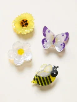 Haaraccessoires|Fat Face FatFace 4 Pack Meadow Mini Clips