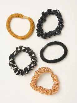 Haaraccessoires*Fat Face FatFace 5 Pack Sand Garden Scrunchies
