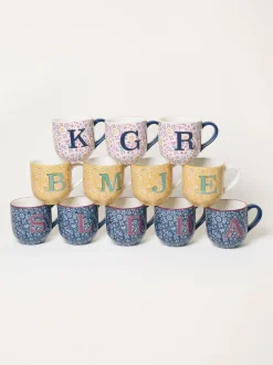 Mokken En Koppen*Fat Face FatFace Alphabet Floral Mug