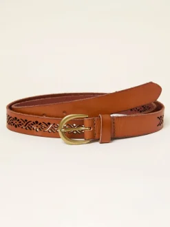 Ceintuurs*Fat Face FatFace Cut Out Detail Leather Belt