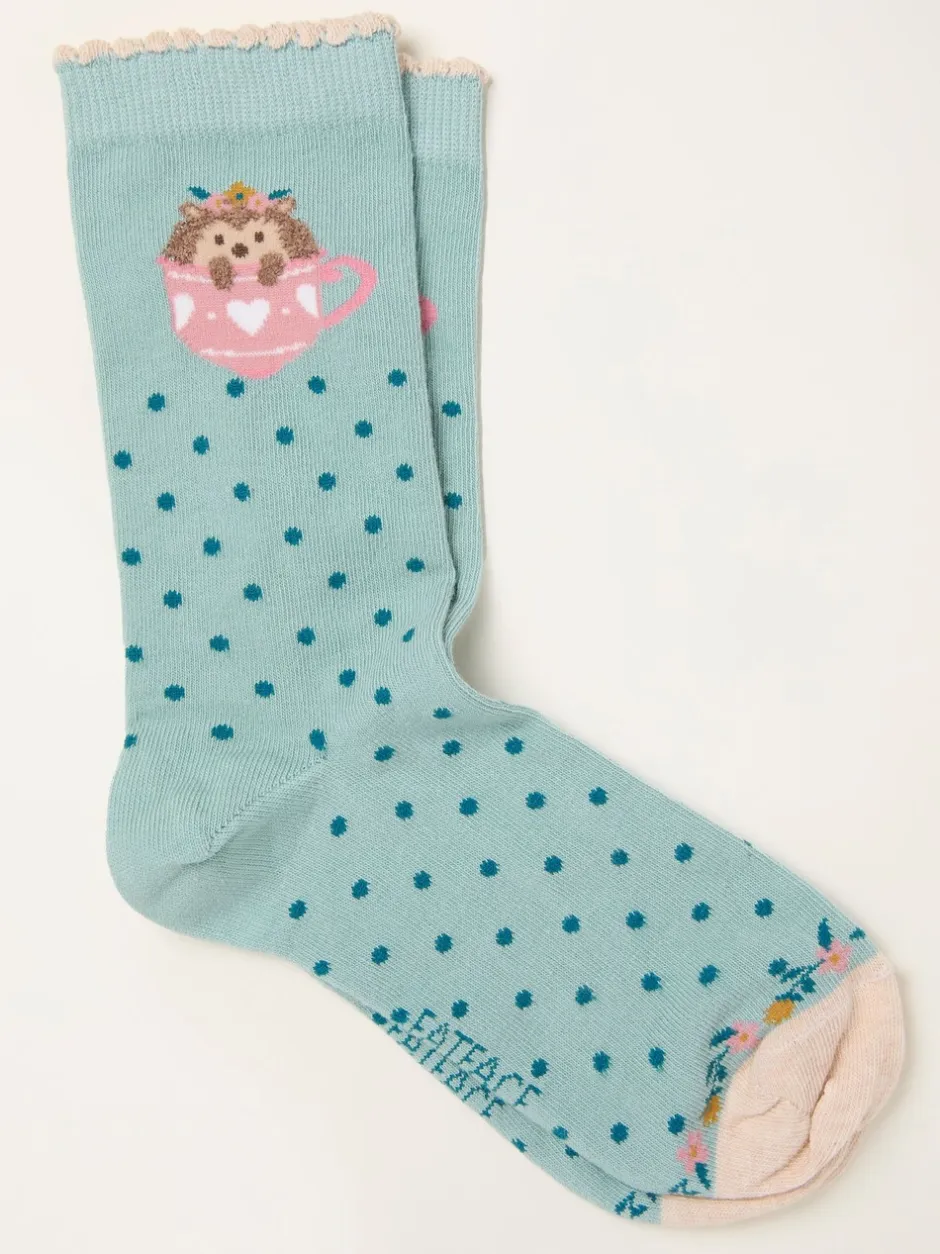 Sokken En Panty's*Fat Face FatFace Hedgehog Socks