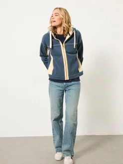 Hoody's En Sweatshirts*Fat Face FatFace hoodie met doorlopende rits