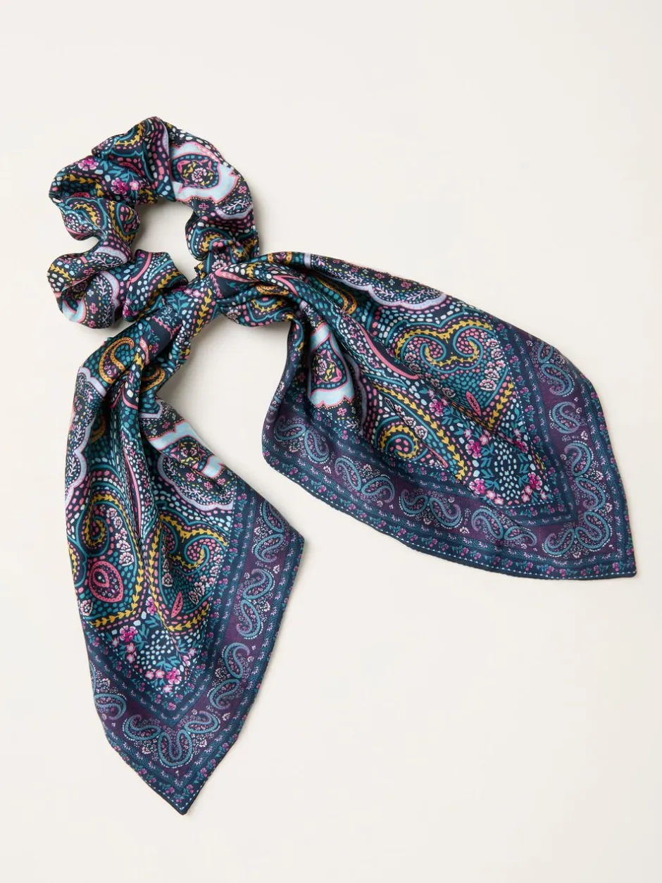 Mutsen, Handschoenen En Sjaals|Haaraccessoires|Fat Face FatFace Mosaic Tie Scrunchie
