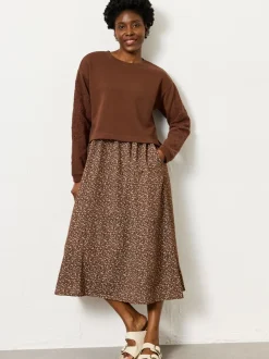 Jurken|Fat Face FatFace Noa 2in1 Midi Dress