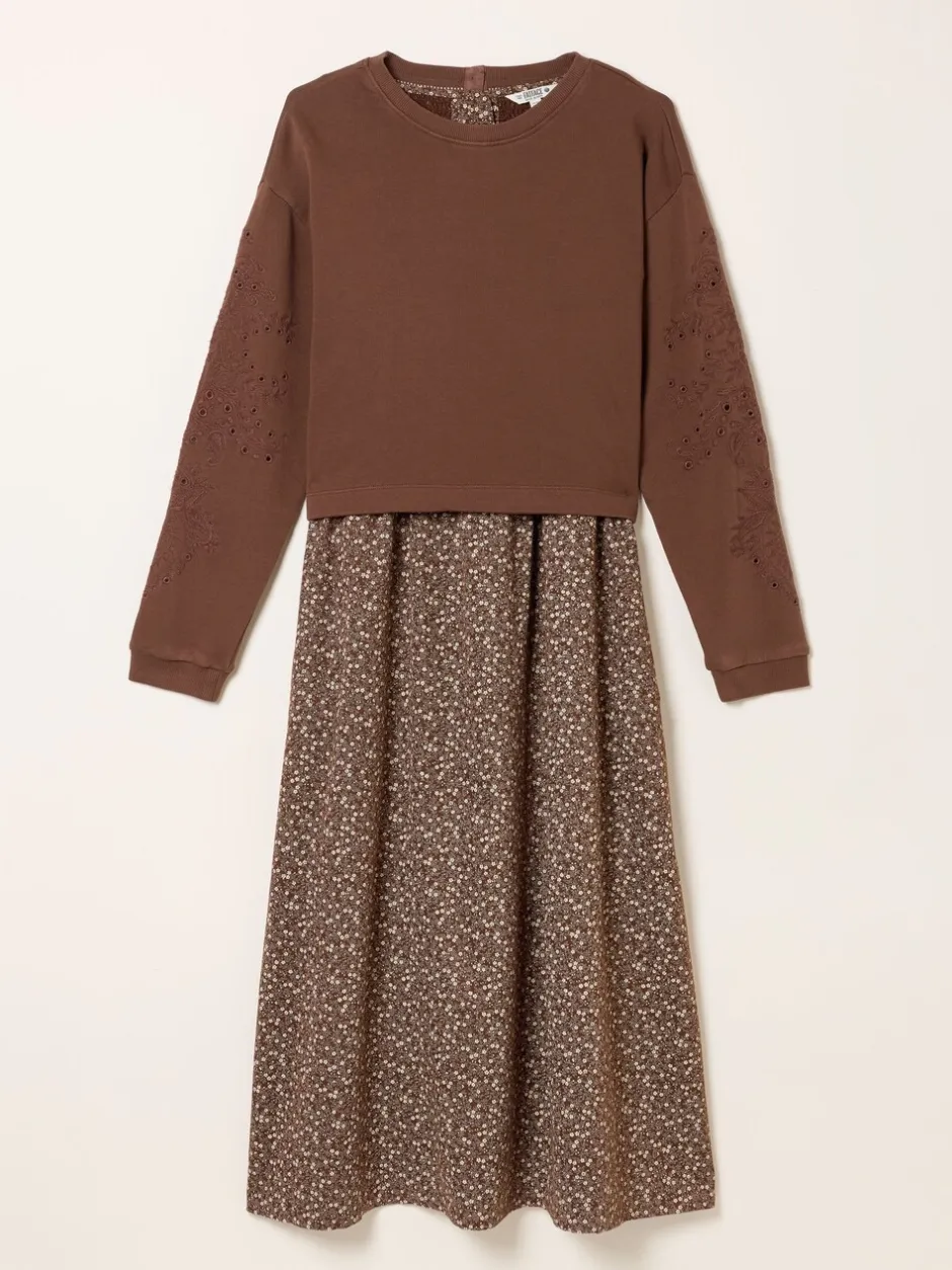 Jurken|Fat Face FatFace Noa 2in1 Midi Dress