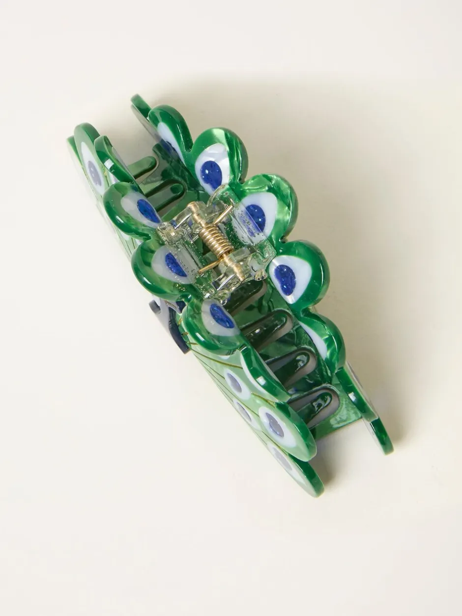Haaraccessoires*Fat Face FatFace Peacock Claw Clip