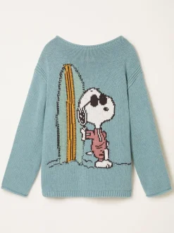 Gebreide Kleding*Fat Face FatFace Snoopy gebreide trui