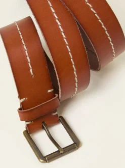 Riemen En Bretels|Fat Face FatFace Stitch Detail Leather Belt