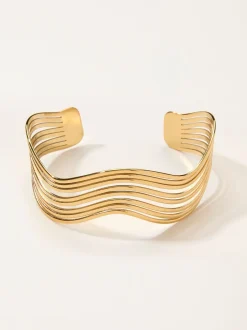 Sieraden|Fat Face FatFace Wavy Cuff Bracelet