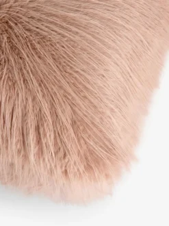 Kussentjes En Plaids|Kussentjes En Plaids|Next Feather Faux Fur Cushion Roze