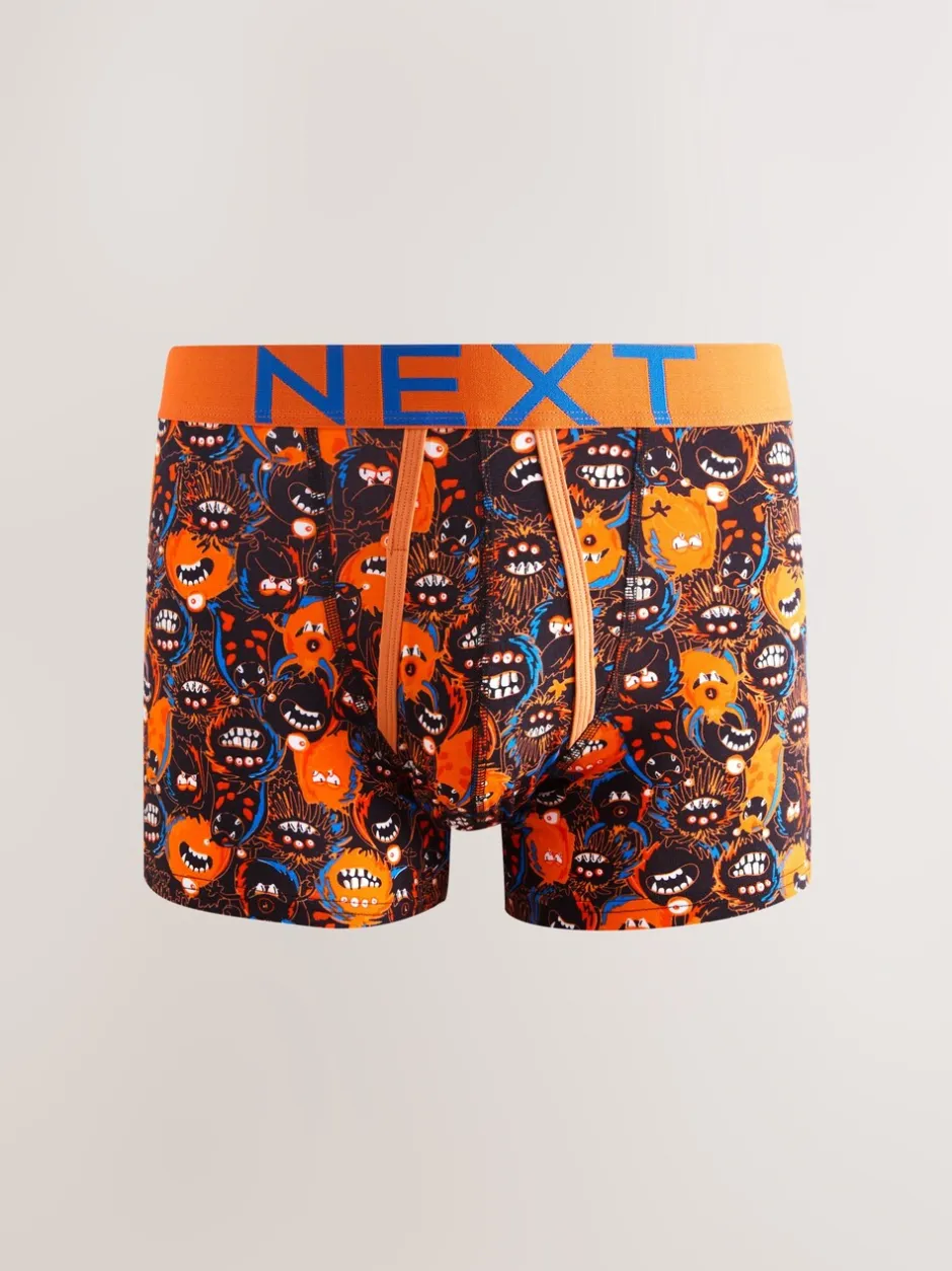 Ondergoed|Ondergoed*Next Felblauw met monster - Boxershorts met A-voorkant