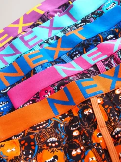 Ondergoed|Ondergoed*Next Felblauw met monster - Boxershorts met A-voorkant
