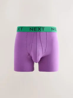Ondergoed|Ondergoed|Next Felblauw/Oranje stip - Verpakking van 10 - Boxershorts met A-voorkant