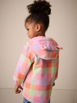 Jassen En Jacks|Next Felgekleurd geruit - Waterproof Printed Jacket (6mths-7yrs)