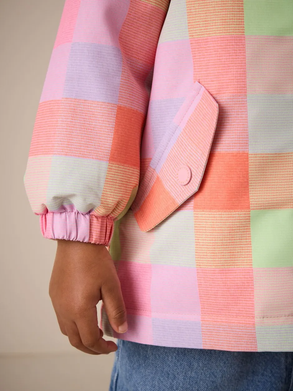 Jassen En Jacks|Next Felgekleurd geruit - Waterproof Printed Jacket (6mths-7yrs)