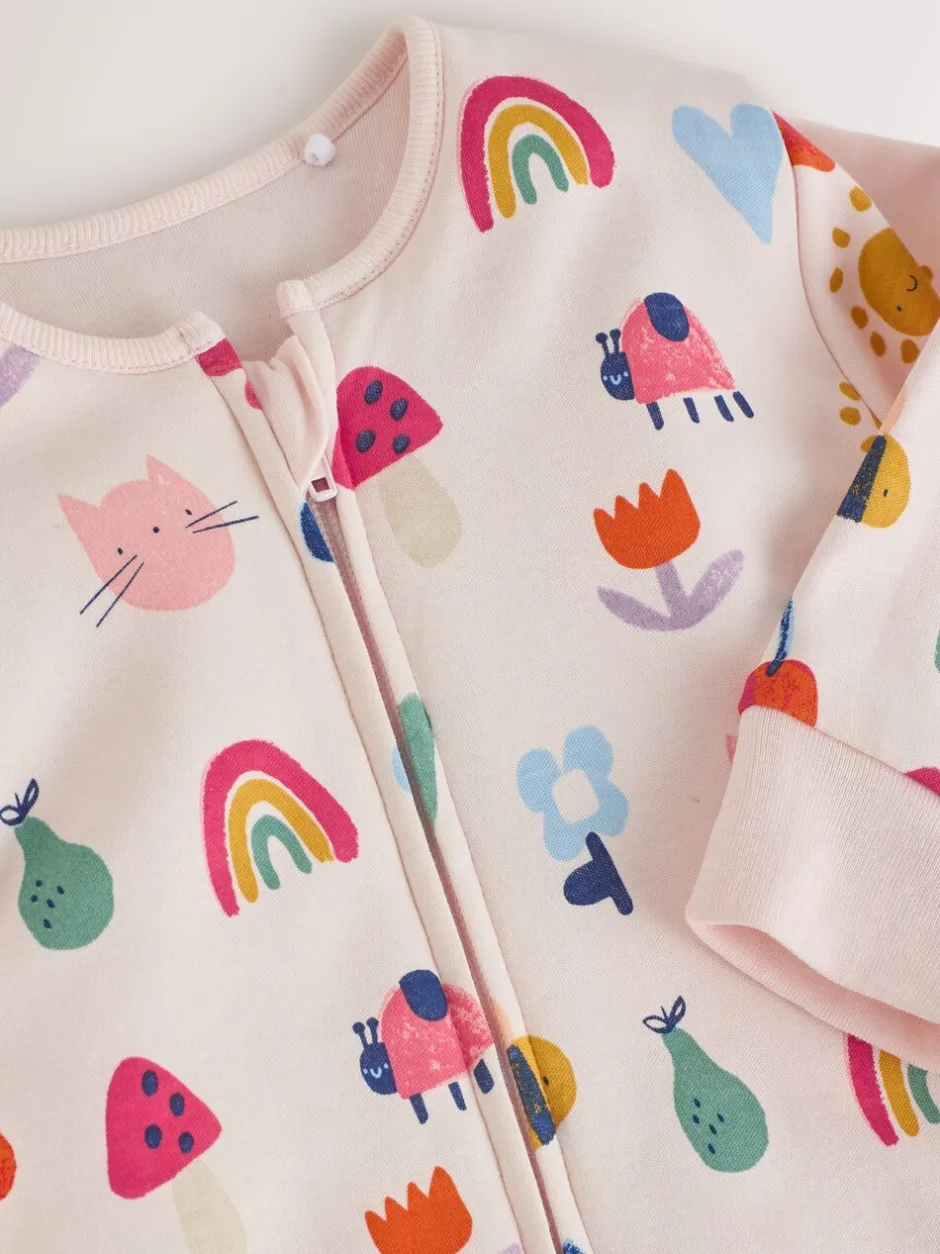 Babypakjes En Babypyjama's*Next - 2.5 TOG gewatteerde babypyjama Felgekleurd met figuurtjes