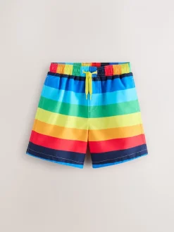 Badkleding|Badkleding*Little Bird by Jools Oliver - Swimshorts Felgekleurde strepen