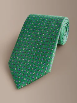 Stropdassen En Pochets|Next Felgroen - Signature Silk Italian Geometric Tie