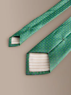 Stropdassen En Pochets|Next Felgroen - Signature Silk Italian Geometric Tie