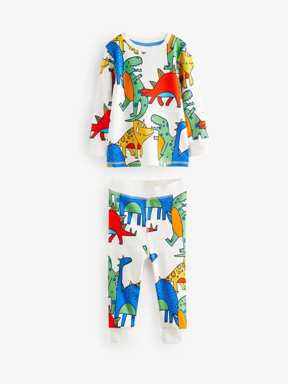 Pyjama's|Nachtkleding En Pyjama's|Next Felkleurig met dinosaurusprint - Verpakking van 3 knusse pyjama's (9 mnd-10 jr)