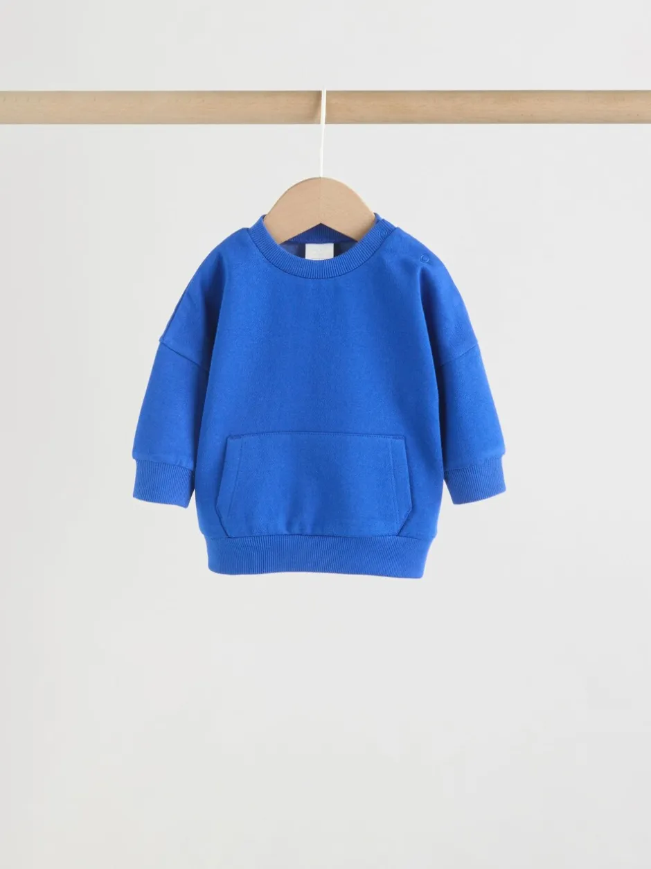 Joggingbroeken|Sweaters En Hoody´S*Next Felle blauwtinten - Baby Sweatshirt en Joggingbroeken Set 6 stuks (0mnd-3jaar)