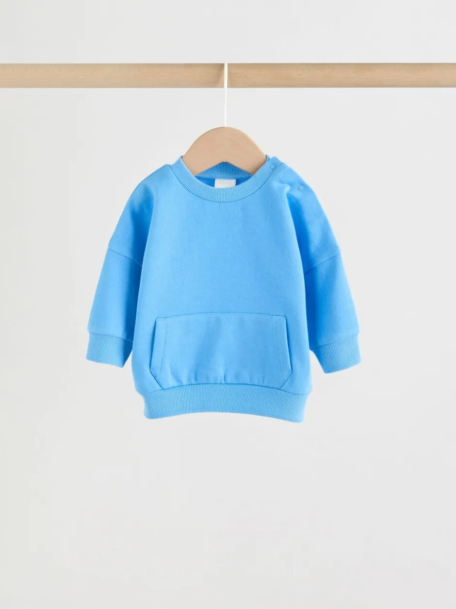 Joggingbroeken|Sweaters En Hoody´S*Next Felle blauwtinten - Baby Sweatshirt en Joggingbroeken Set 6 stuks (0mnd-3jaar)