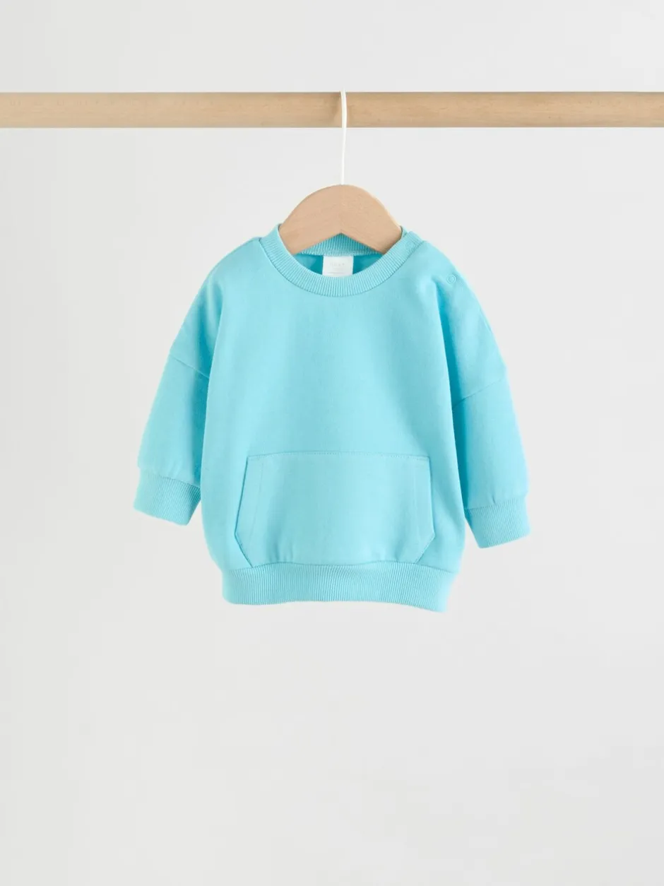 Joggingbroeken|Sweaters En Hoody´S*Next Felle blauwtinten - Baby Sweatshirt en Joggingbroeken Set 6 stuks (0mnd-3jaar)