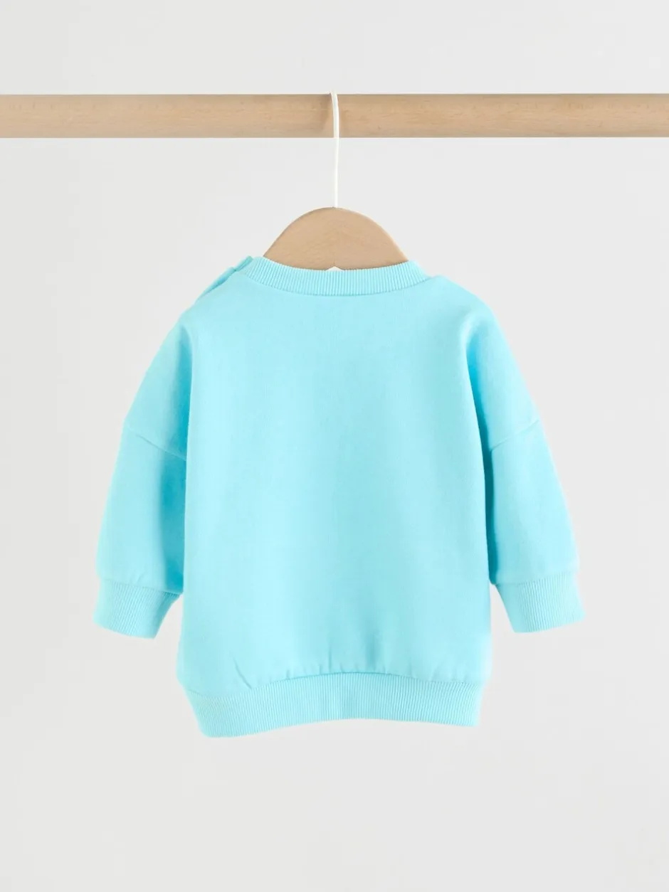 Joggingbroeken|Sweaters En Hoody´S*Next Felle blauwtinten - Baby Sweatshirt en Joggingbroeken Set 6 stuks (0mnd-3jaar)