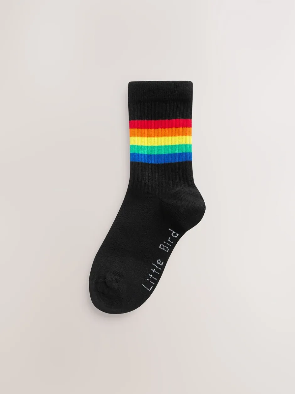 Sokken En Panty's|Little Bird by Jools Oliver - set van 3 paar tubesokken met strepen Felle regenboogkleuren