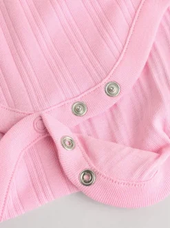 Rompertjes En Hemdjes|Next Felroze - 5 Babyrompertjes met korte mouwen