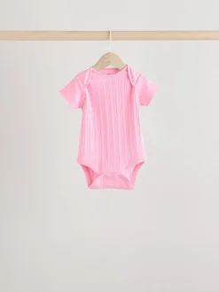 Rompertjes En Hemdjes|Next Felroze - 5 Babyrompertjes met korte mouwen