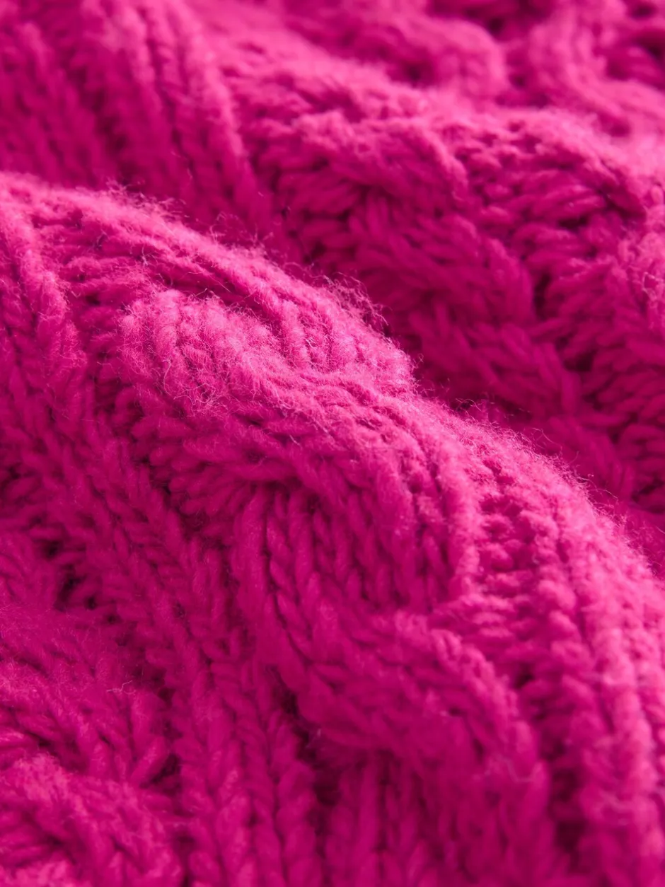 Gebreide Kleding*Next - Roll Neck Cable Longline Jumper with Wool Felroze