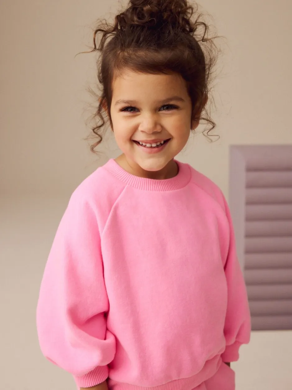 Truien En Breisels|Sweaters En Hoody´S*Next Felroze - Sweatshirt met ronde hals (3 mnd-7 jr)