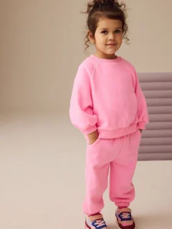 Truien En Breisels|Sweaters En Hoody´S*Next Felroze - Sweatshirt met ronde hals (3 mnd-7 jr)