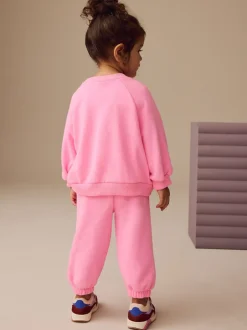 Truien En Breisels|Sweaters En Hoody´S*Next Felroze - Sweatshirt met ronde hals (3 mnd-7 jr)
