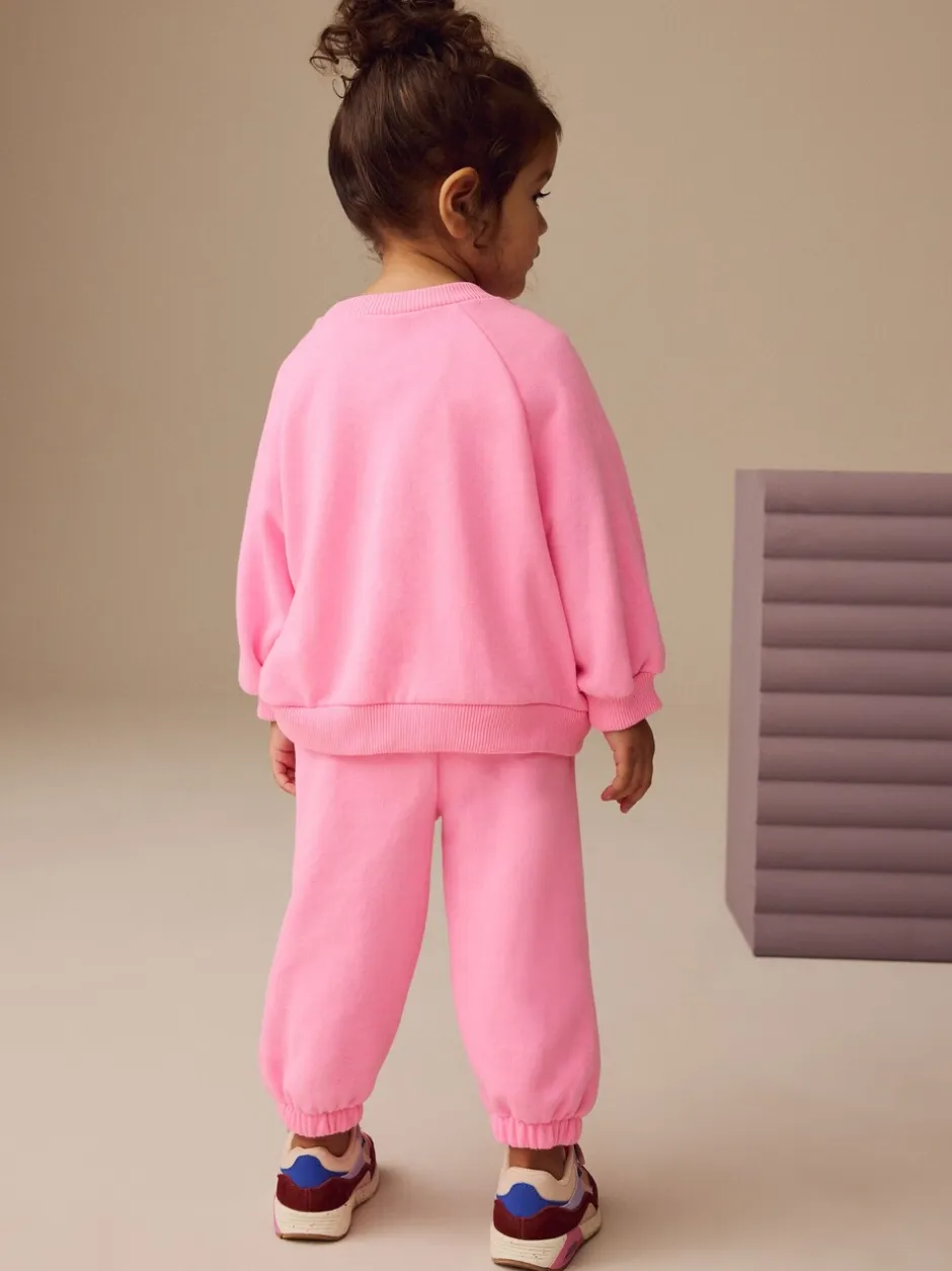 Truien En Breisels|Sweaters En Hoody´S*Next Felroze - Sweatshirt met ronde hals (3 mnd-7 jr)