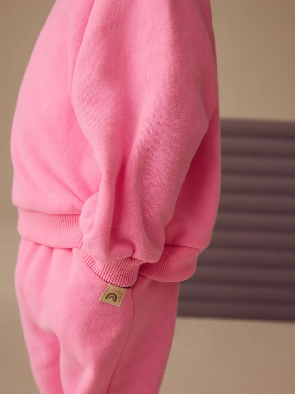 Truien En Breisels|Sweaters En Hoody´S*Next Felroze - Sweatshirt met ronde hals (3 mnd-7 jr)