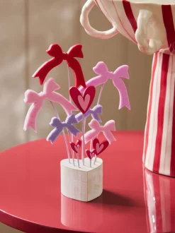 Decoraties*Next Felt Bows and Hearts Ornament