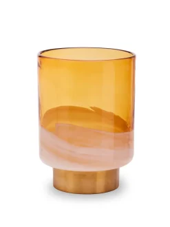 Vazen|Fifty Five South Cleo Glass Vase with Gold Finishing