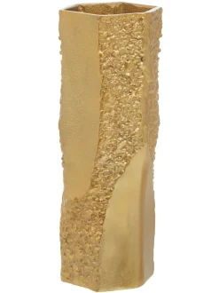 Vazen*Fifty Five South Dante Textured Vase Goud