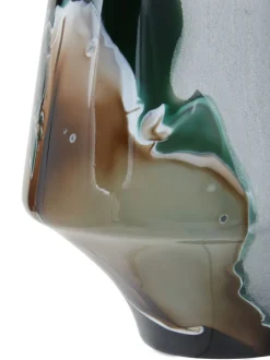 Vazen*Fifty Five South Hakan Glass Vase Wit