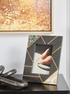 Fotolijsten|Fifty Five South Oriana Slate Frame with Mother of Pearl Inlays