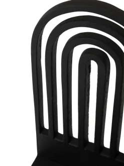 Decoraties*Fifty Five South Set of 2 Rubi Arched Bookends Zwart