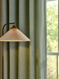 Gordijnen|Gordijnen|Next Fine Chenille Eyelet Curtains Grijs-groen
