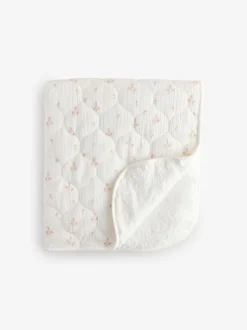 Kussentjes En Plaids|Kussentjes En Plaids*Next Fleece babydeken Delicate Floral Muslin